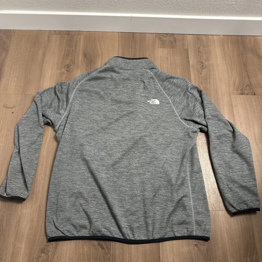 The North Face Pullover Mens 2XL Gray Stretch Fleece Quarter Zip Hiking NF0A5G9W
